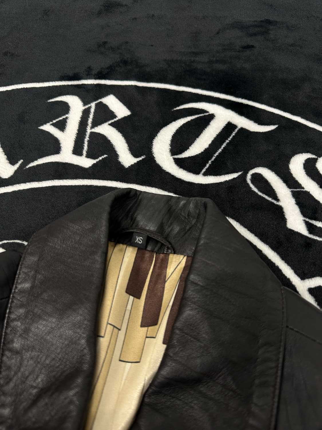 vintage 양가죽 트렌치 가죽자켓 xs-s (다크브라운) 상품이미지6
