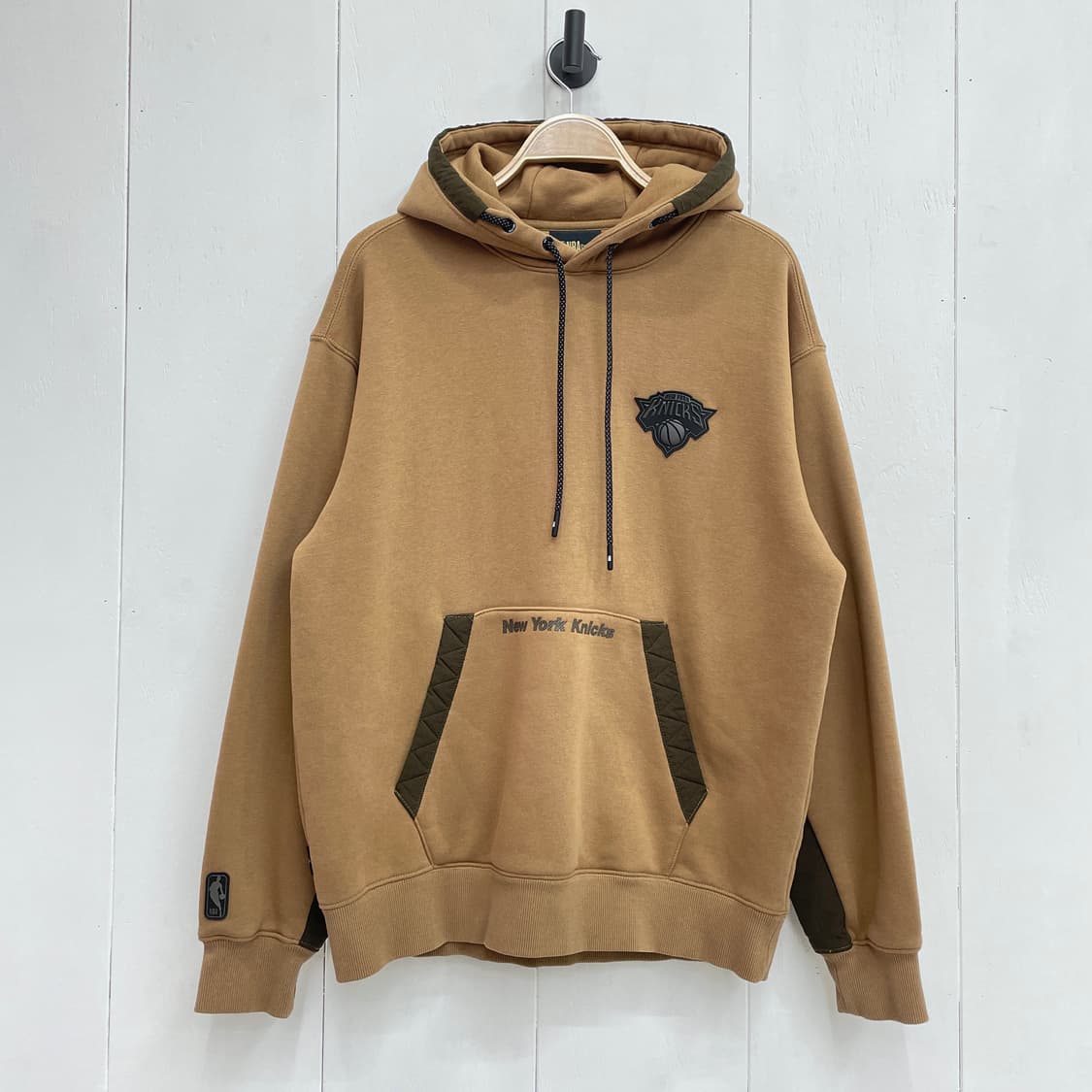 NBA Style 뉴욕 닉스 기모 후드 티셔츠 브라운 상품이미지2