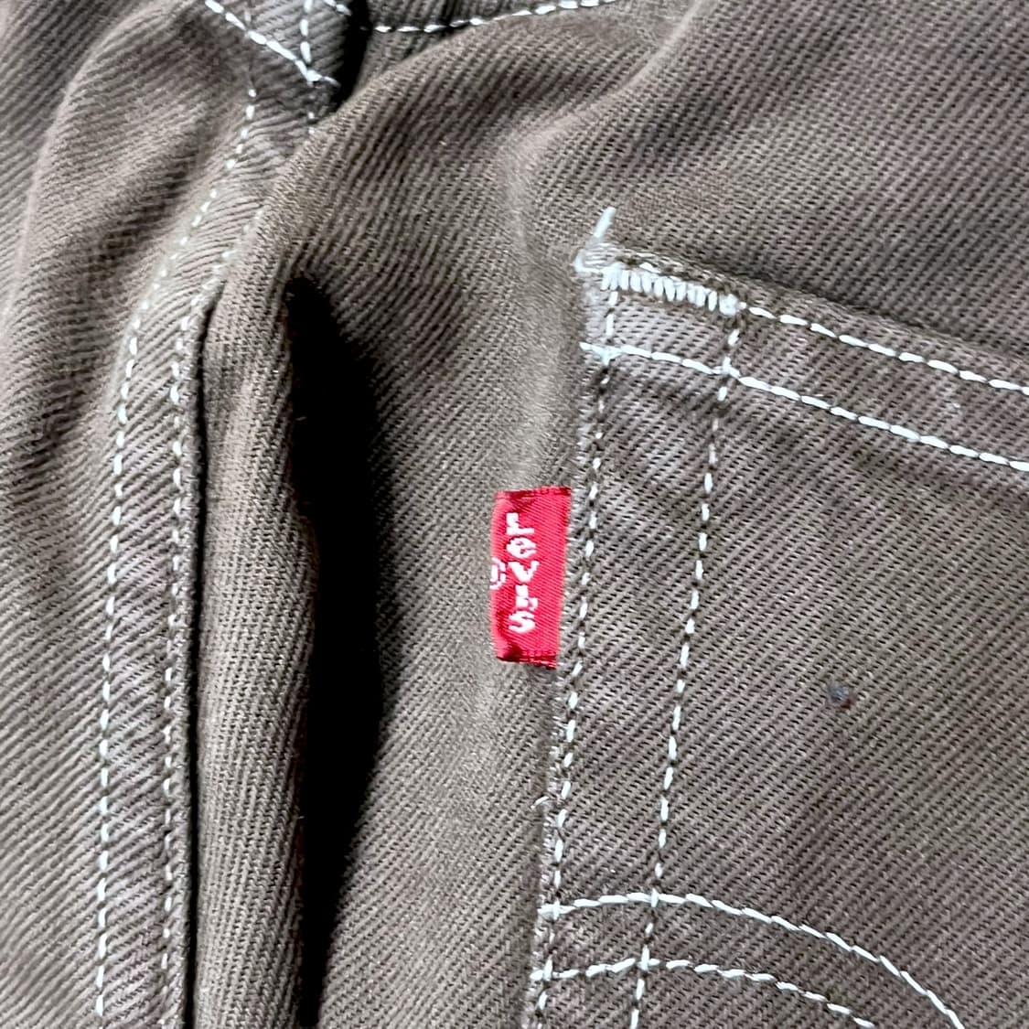 리바이스 501 브라운 데님 팬츠 (34) 상품이미지9