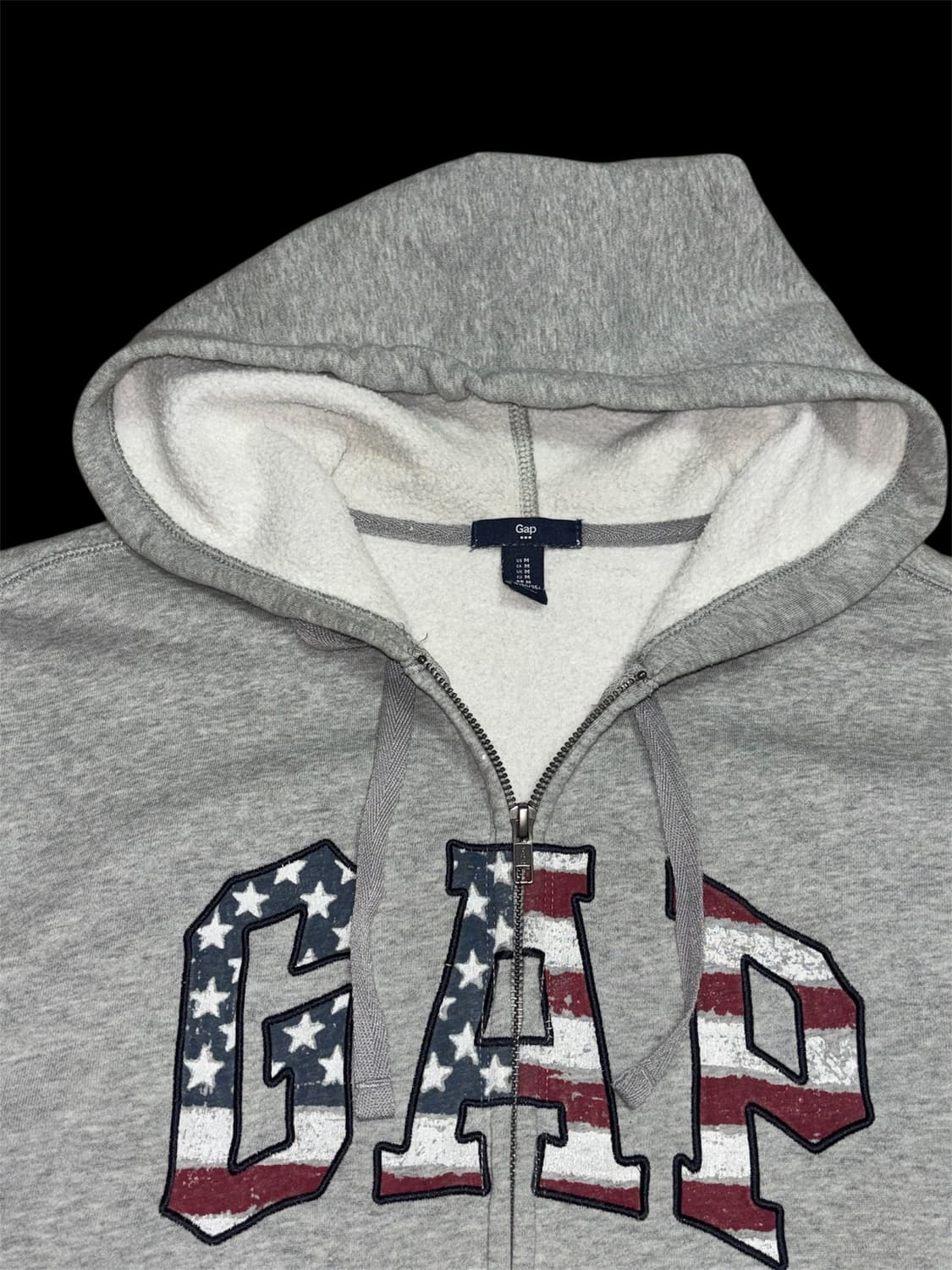gap 갭 성조기 로고 후드 집업 상품이미지7
