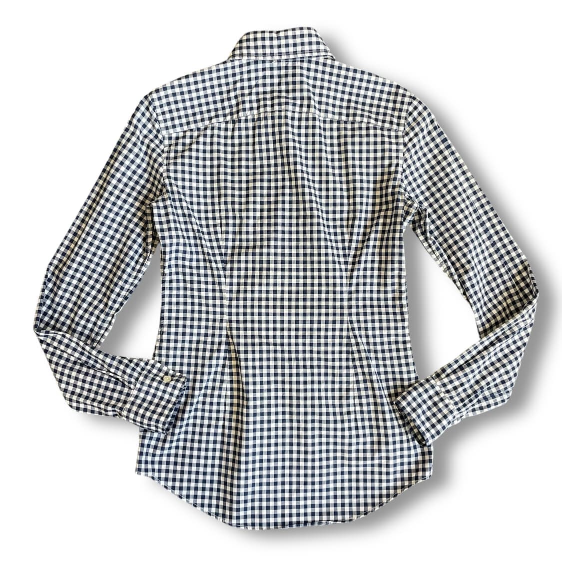폴로 랄프로렌 네이비 깅엄체크 슬림핏 긴팔 셔츠 상품이미지2