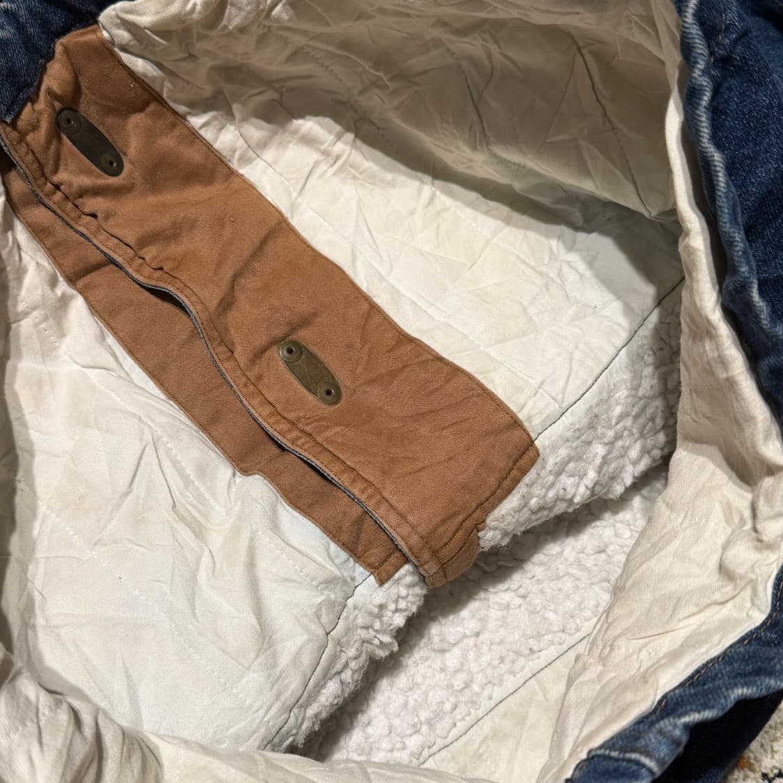 브리티쉬 90s 데님 쉐르파 랜치 자켓 M~L 상품이미지5