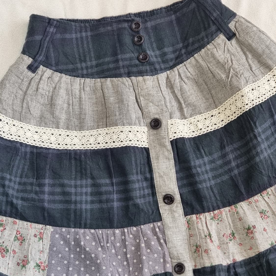 빈티지 패치워크치마 상품이미지2