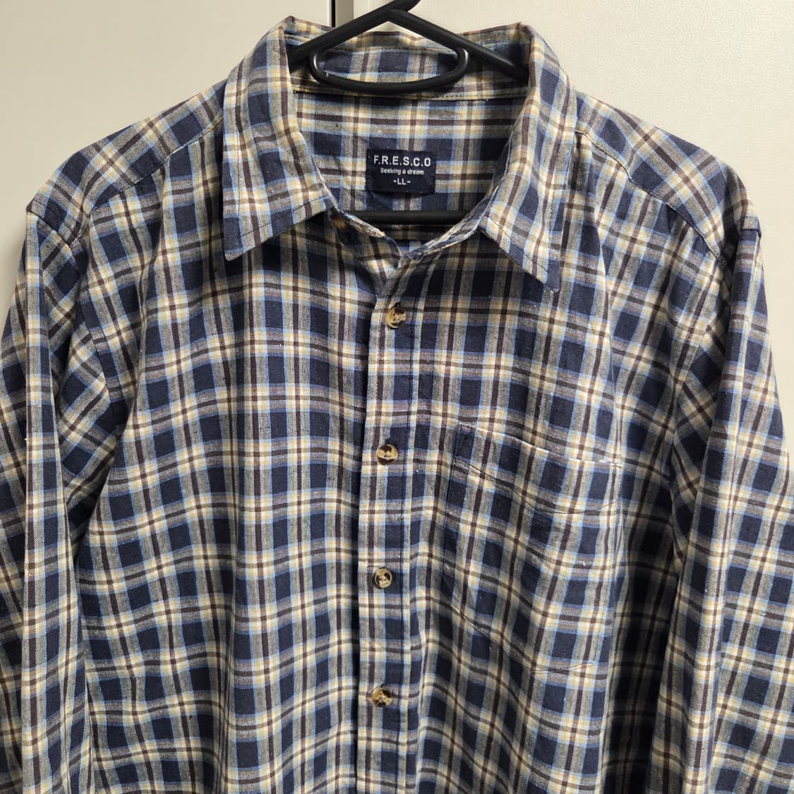 Fresco 재팬 체크 셔츠 L(100) 상품이미지2