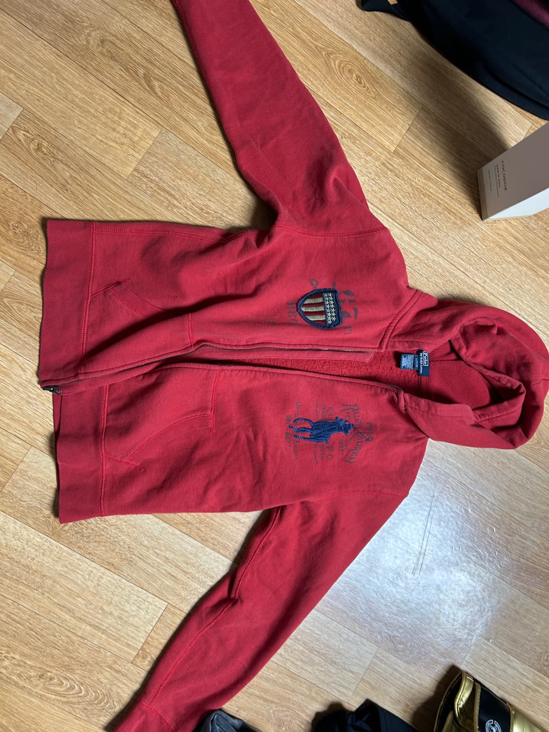 폴로 랄프로렌 빅포니 성조기 후드집업 상품이미지4