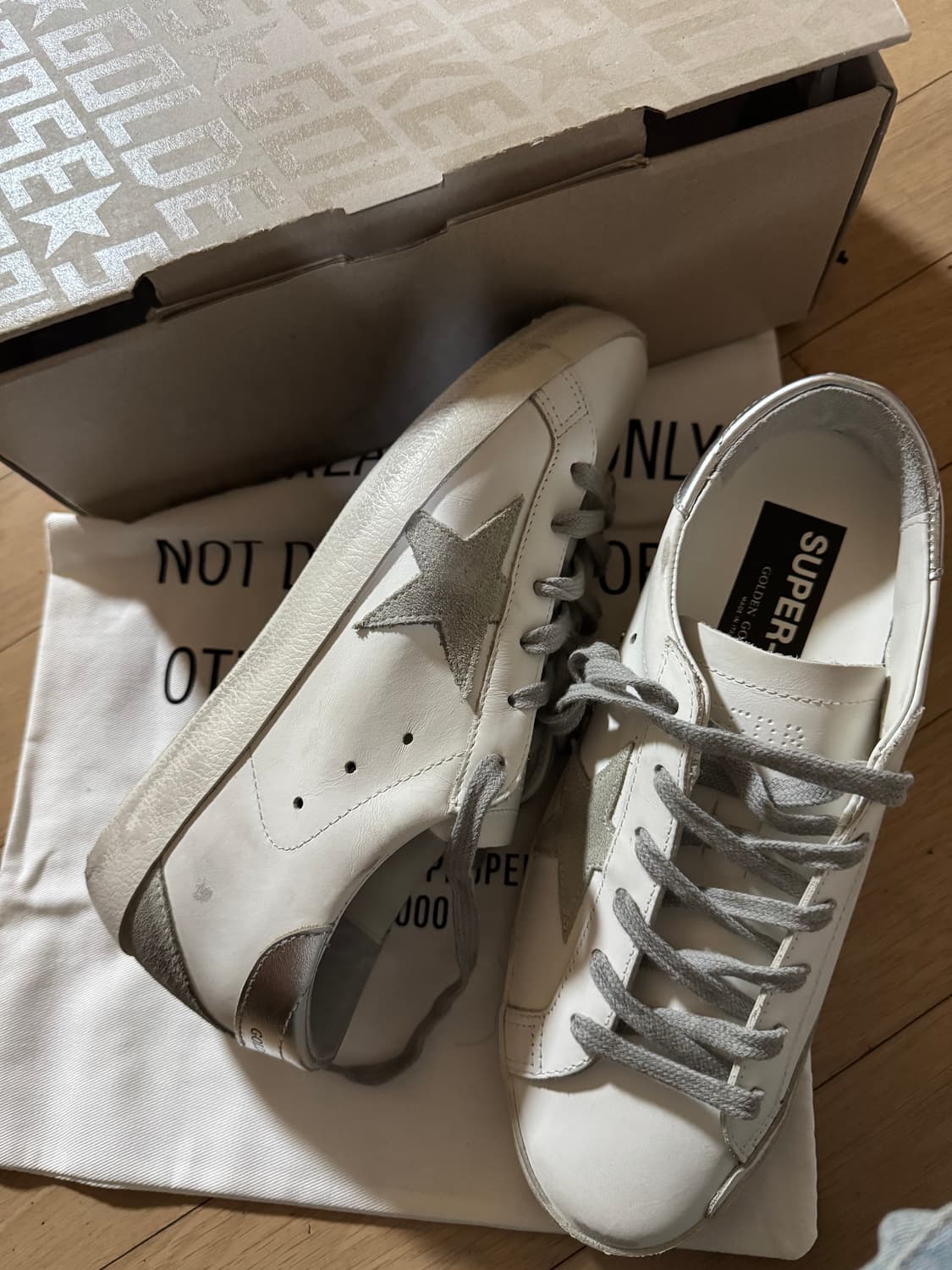 골든구스 슈퍼스타 화이트 실버탭 39 상품이미지1