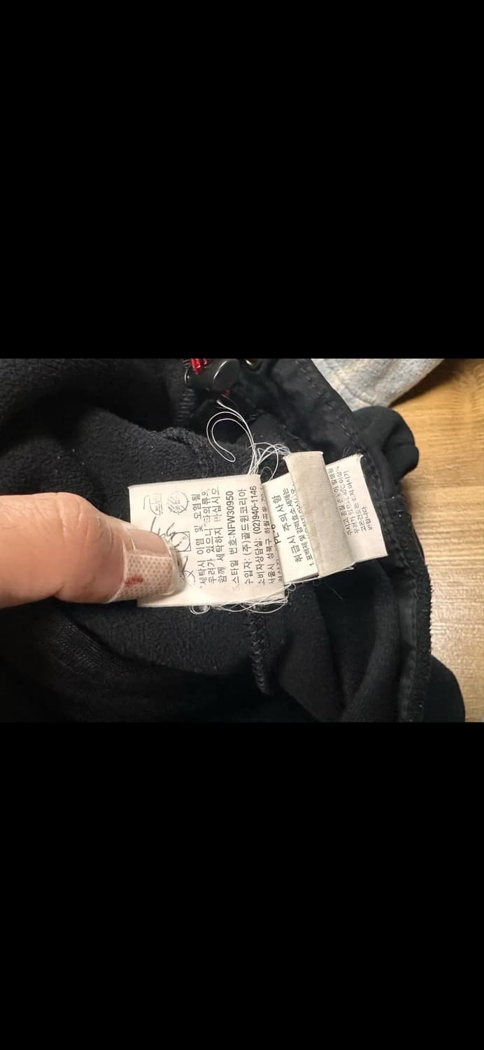 노스페이스 검정색 써밋 플리스 후리스 상품이미지3