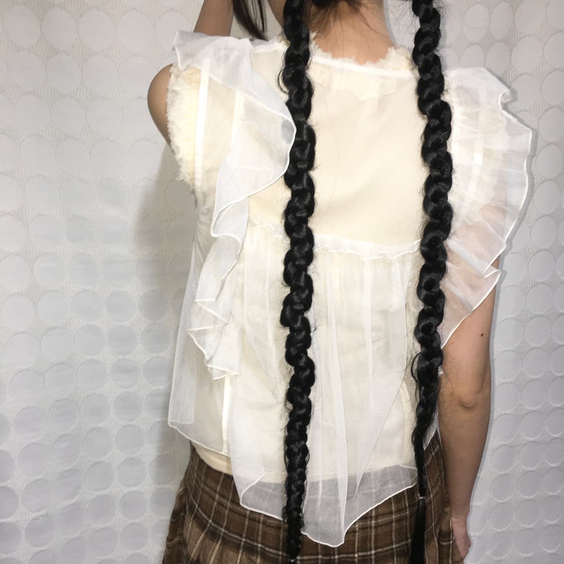 Japanese vintage 메쉬 탑 상품이미지3