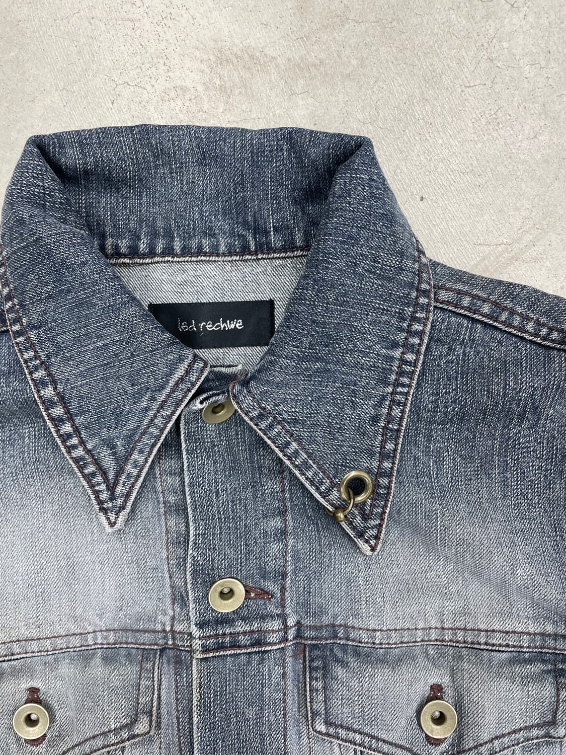 Led Rechwe piercing Denim Jacket 상품이미지4