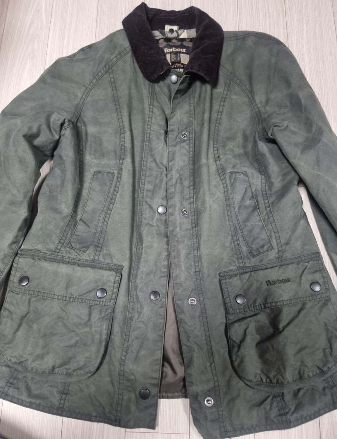 바버 왁스 자켓 올리브 그린 상품이미지1