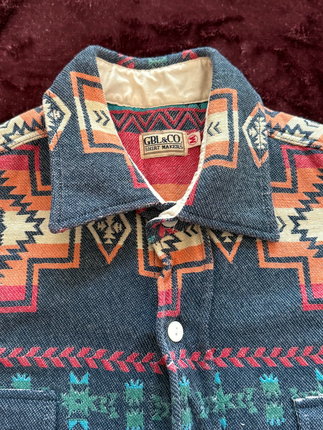 [M] 나바호 패턴 웨스턴 셔츠 GBL&CO  상품이미지1