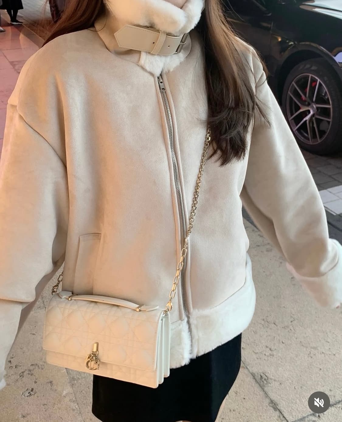 제니오 스웨이드 라핀 무스탕 상품이미지3