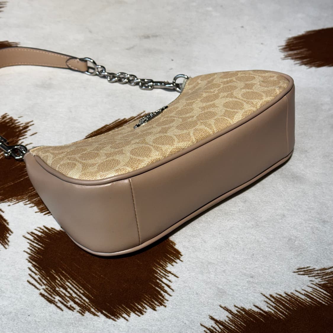 코치 테리 숄더백 호보백 핑크베이지 y2k 상품이미지6