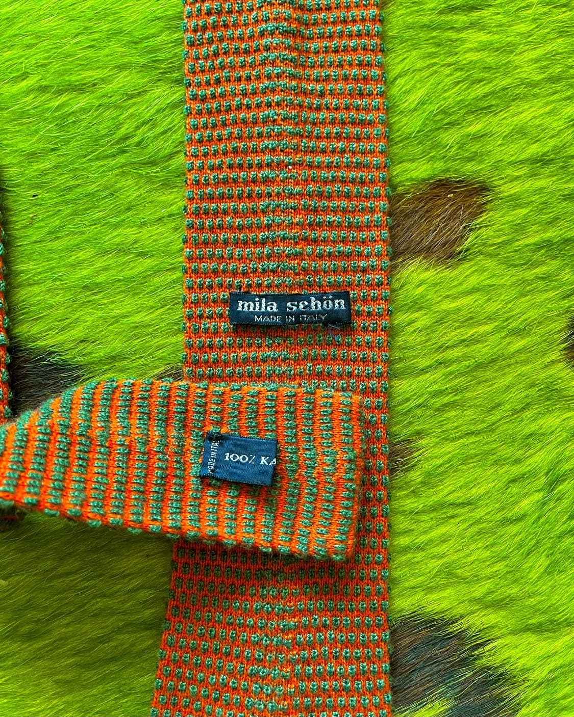 1980s Mila Schon Old Cashmere Knit Tie 상품이미지7