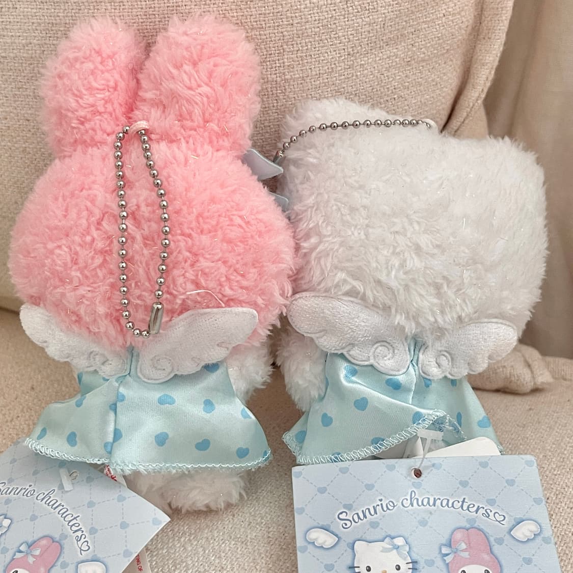 일본 산리오 정품 베이비블루 유메미루 키티 마이멜로디 마멜 키링 마스코트 상품이미지4