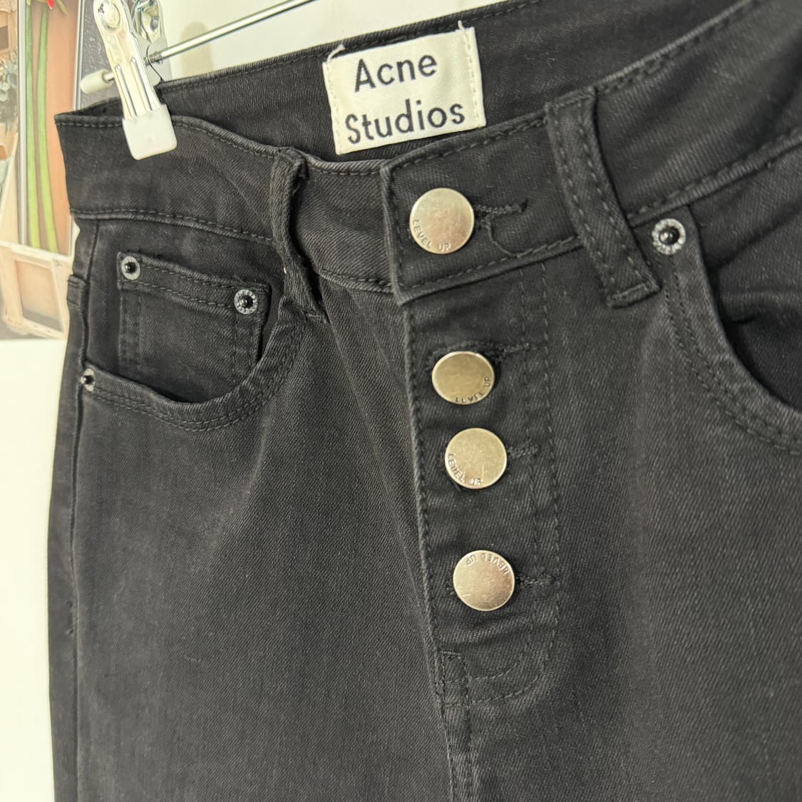 [26] 아크네스튜디오 하이라이즈 크롭 블랙진 상품이미지3