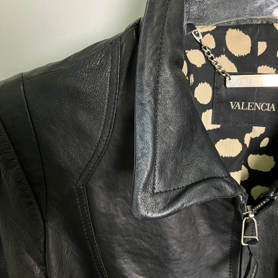 VALENCIA 발렌시아 블랙 양가죽 자켓 55 상품이미지9