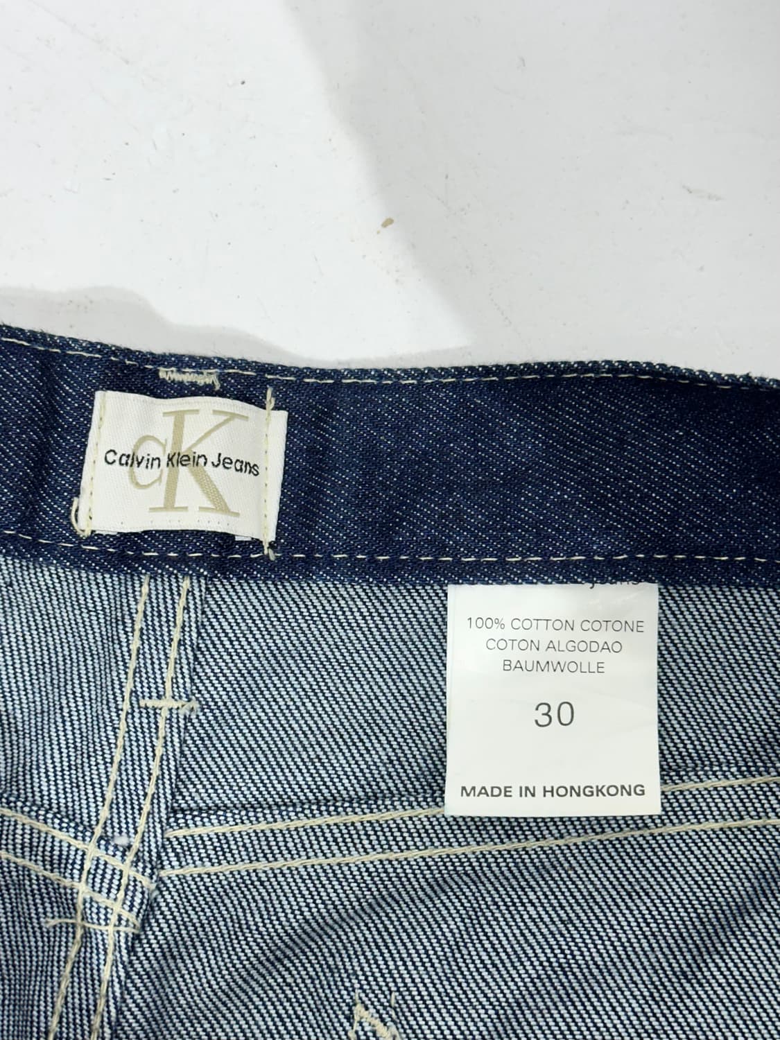 Ck 캘빈 클라인 진청 와이드 데님 팬츠 청바지 30 상품이미지7
