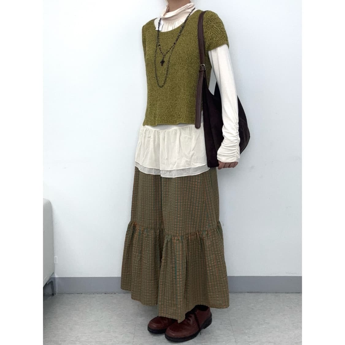 빈티지 반팔 니트 상품이미지3