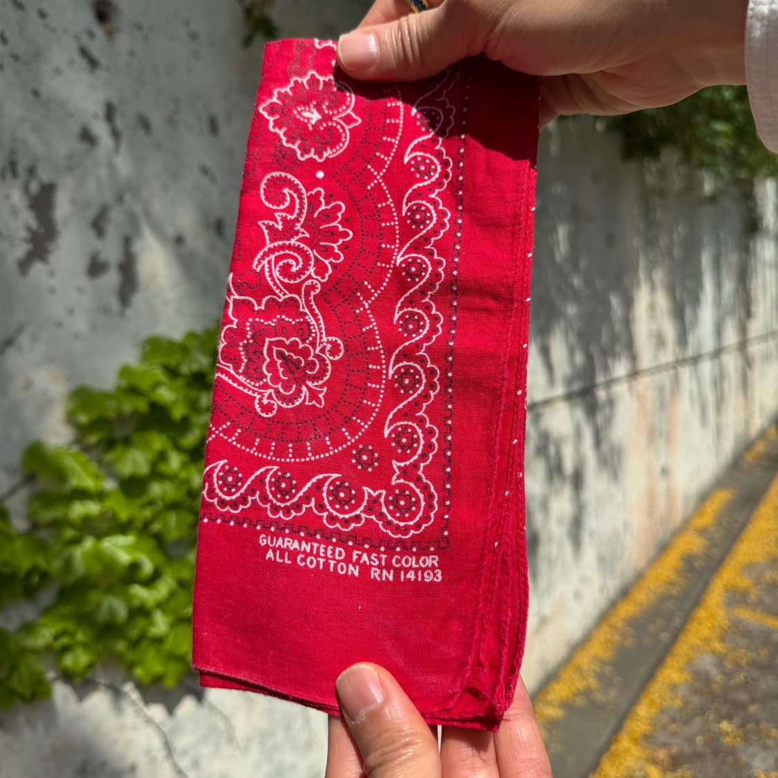 60-70s 레드 페이즐리 반다나 상품이미지3