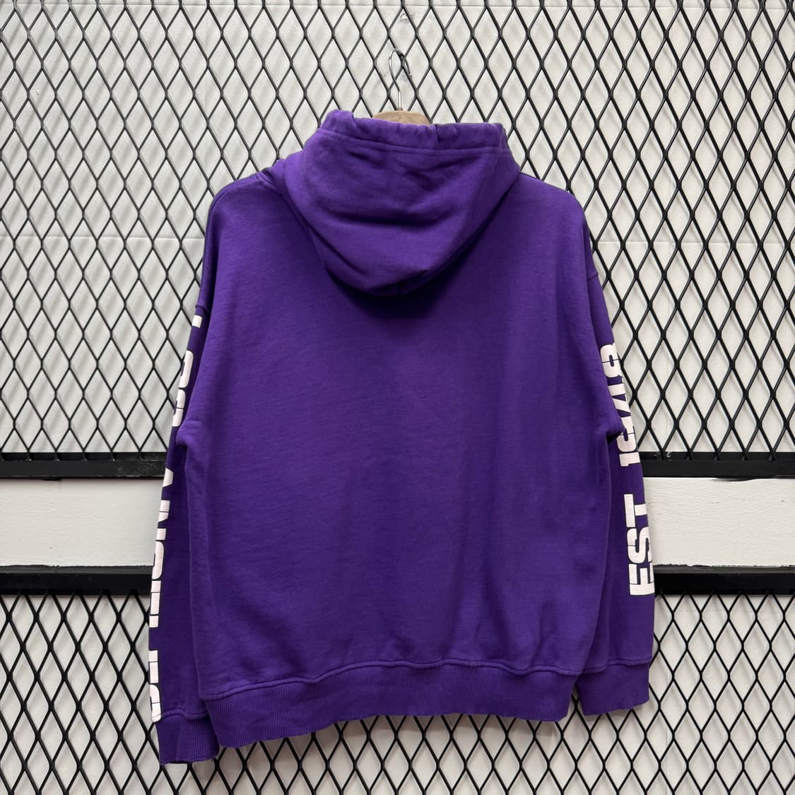 NBA X 레이커스 스웻셔츠 후드 레이크 쇼 레터링 디테일 퍼플 상품이미지2