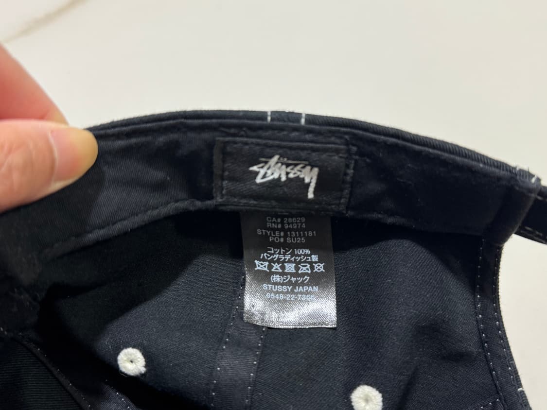STUSSY 인터내셔널 크라운 캡 (블랙) 상품이미지4