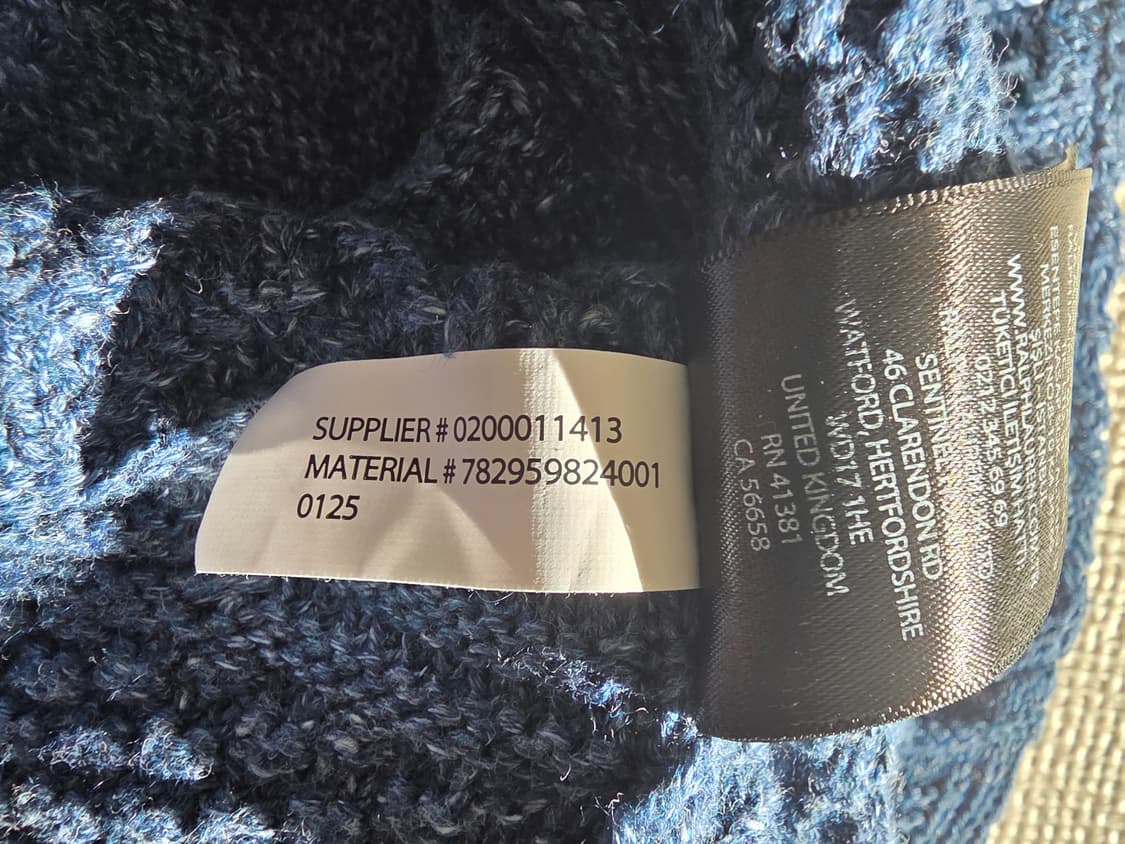 [S] RRL 코튼 린넨 롤넥 스웨터 네이비 컬러 상품이미지10