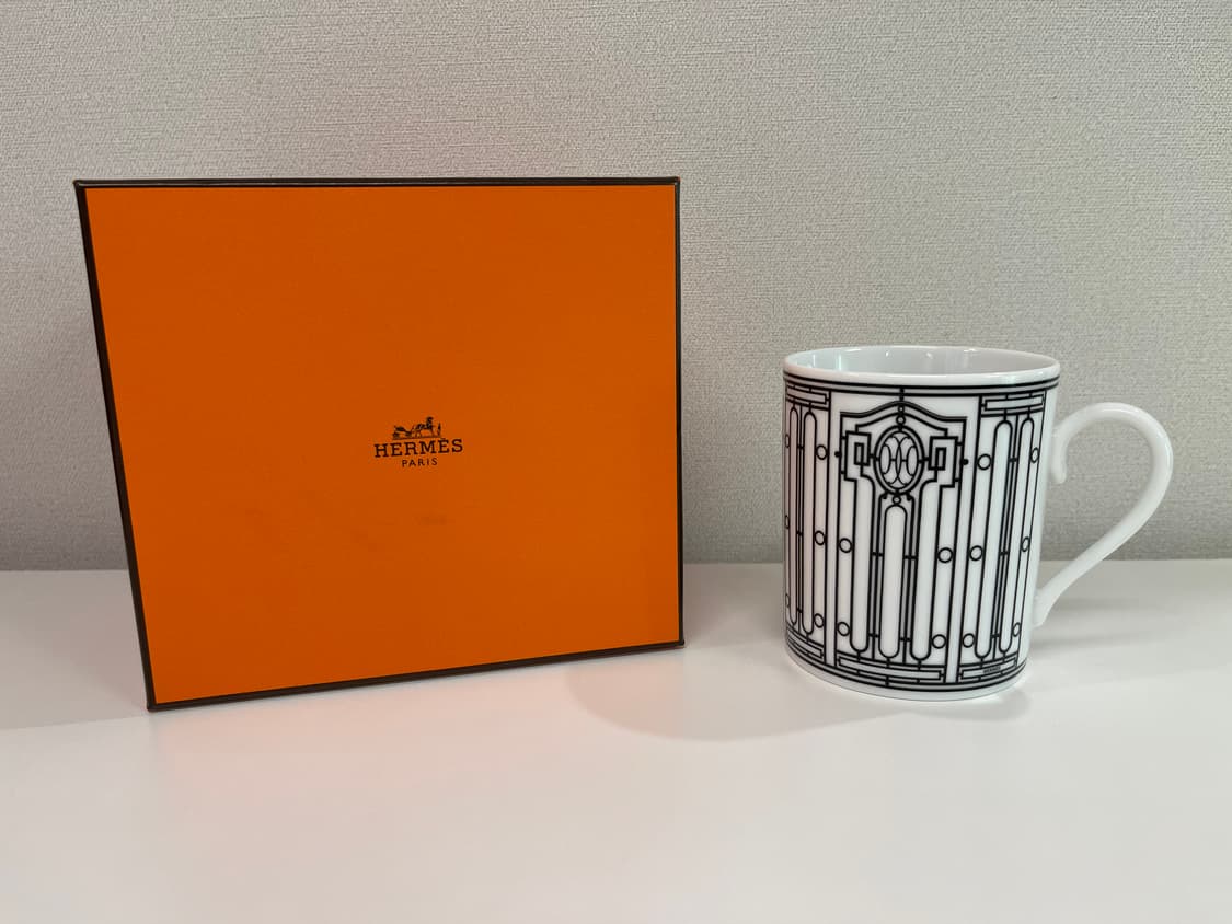 에르메스 H데코 화이트 머그컵 1P HERMES 상품이미지1