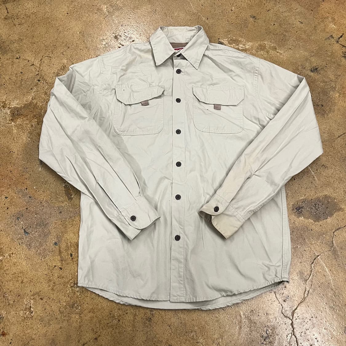 [정품/S] 랭글러 포켓 긴팔 셔츠 아이보리 b8 상품이미지2