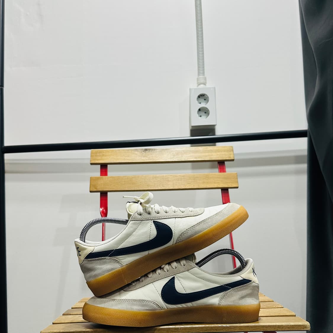 250) 나이키 운동화 남녀공용 신발 킬샷 OG 화이트 네이비 상품이미지7