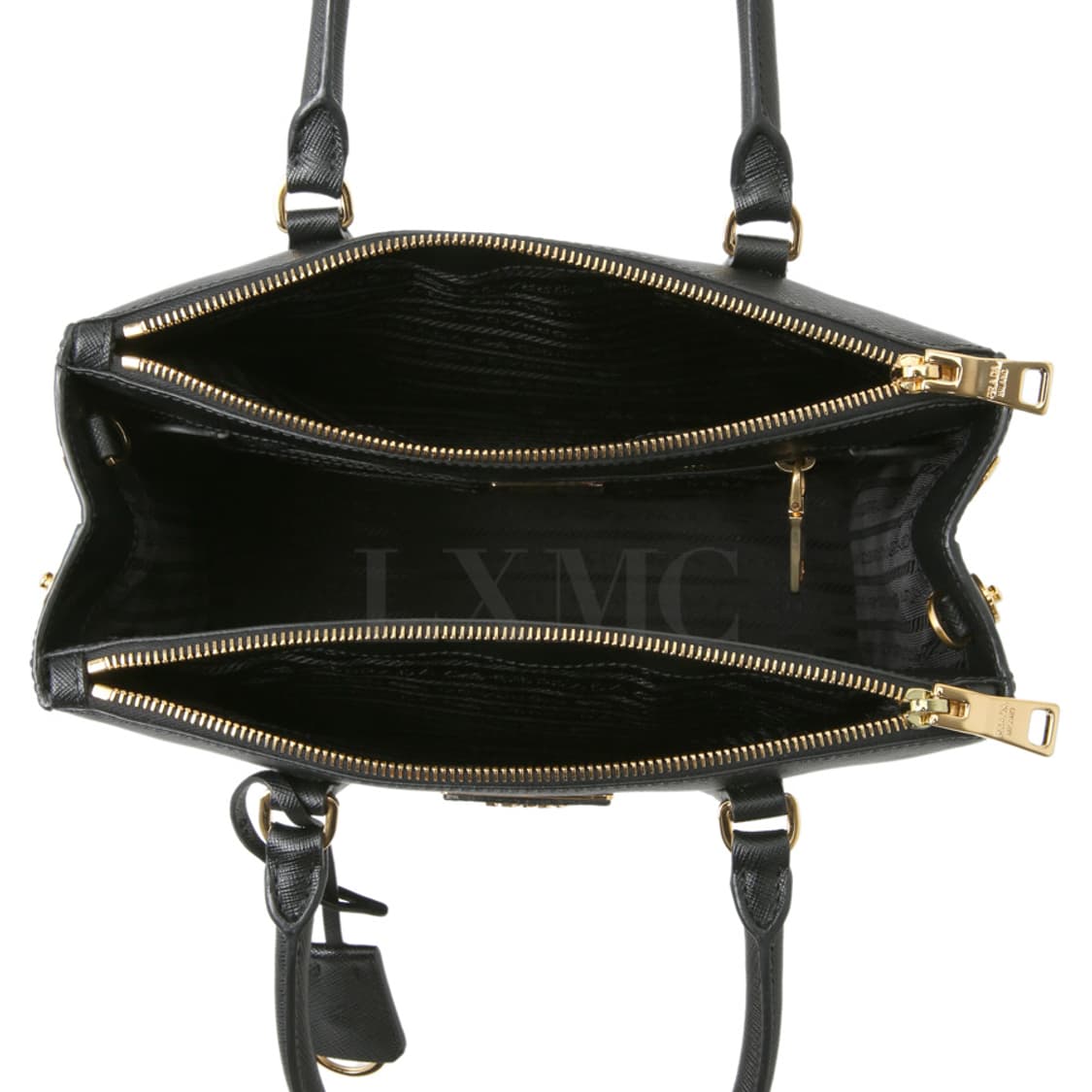 프라다 사피아노 갤러리아 백 1BA863 블랙 금장 상품이미지9