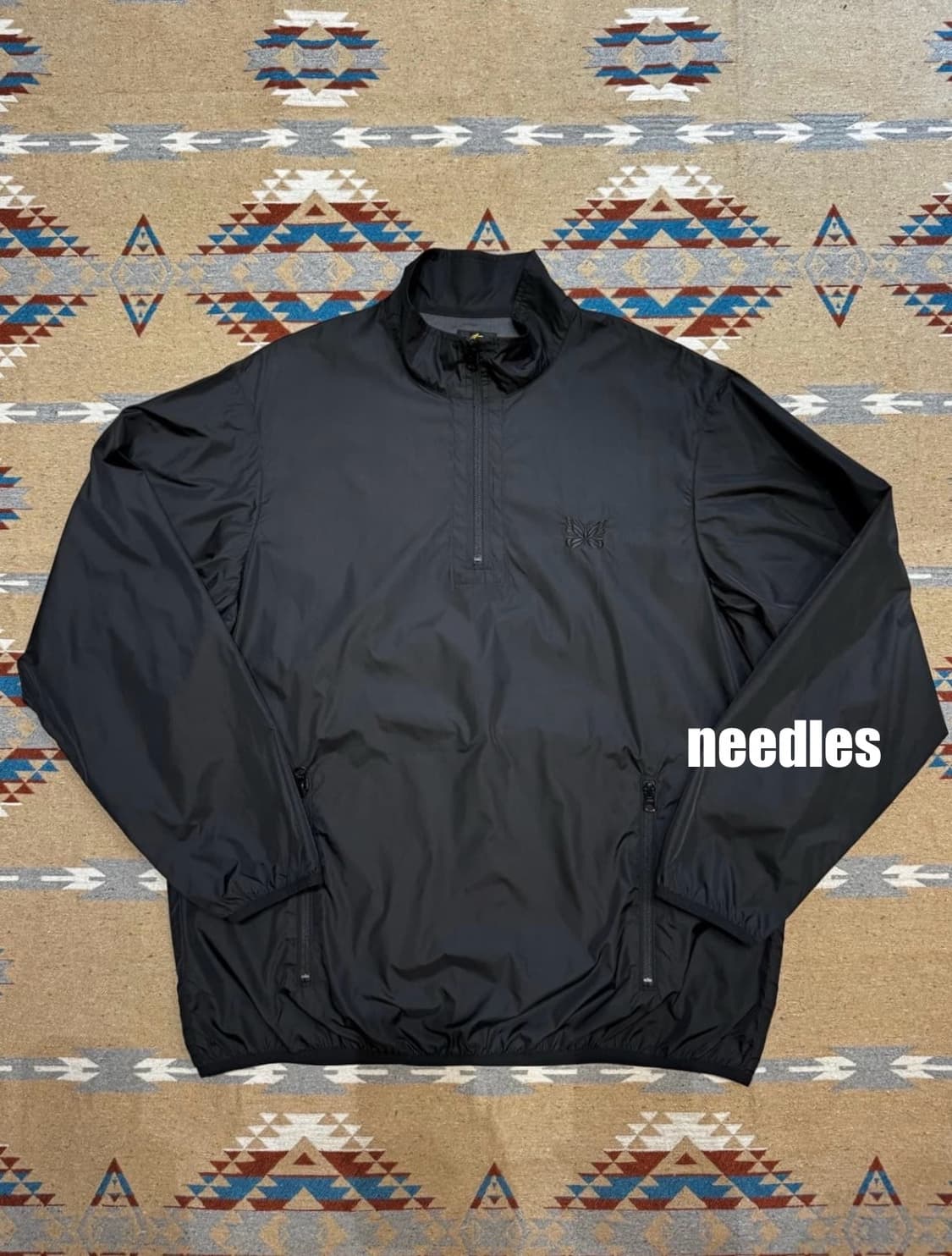 [M] 니들스 x 스튜디오스 나일론 아노락 자켓 블랙 상품이미지1