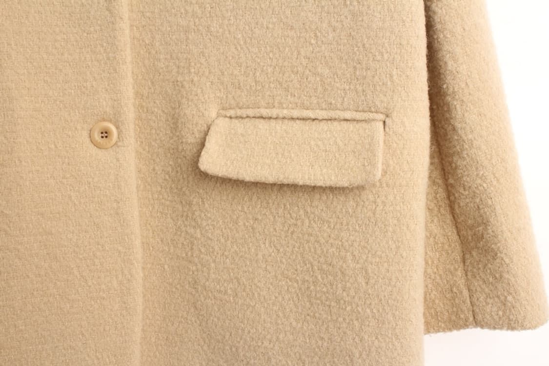 우먼FREE 레터 테디 코트 상품이미지5