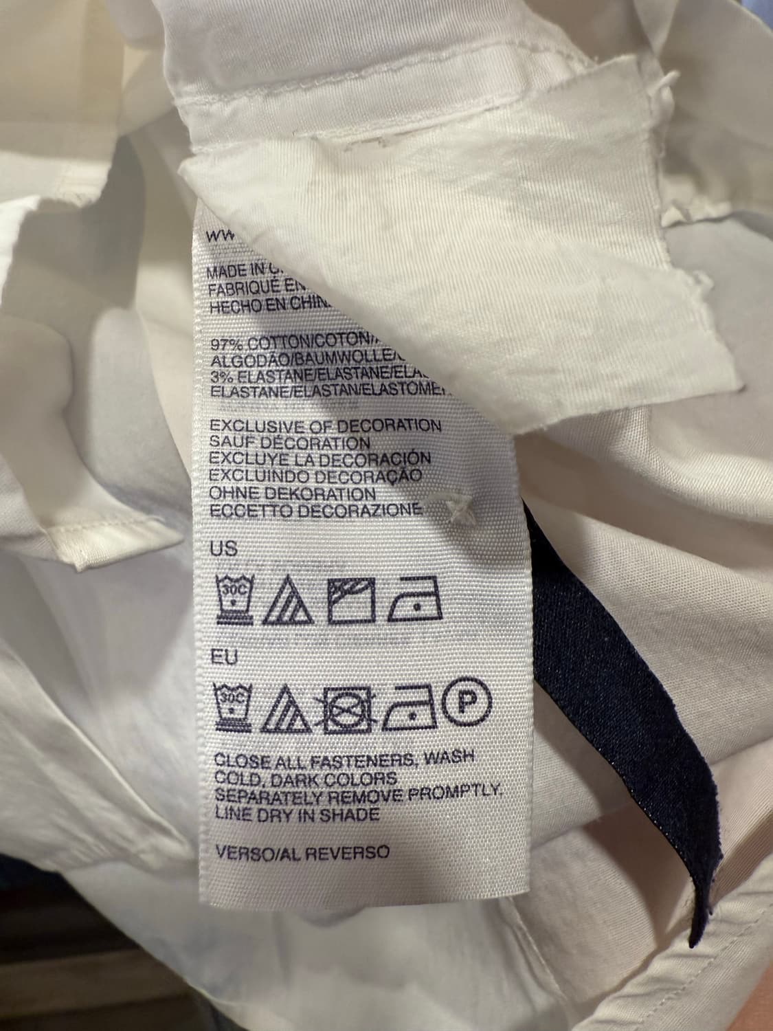 타미힐피거 화이트 블라우스 셔츠 상품이미지3