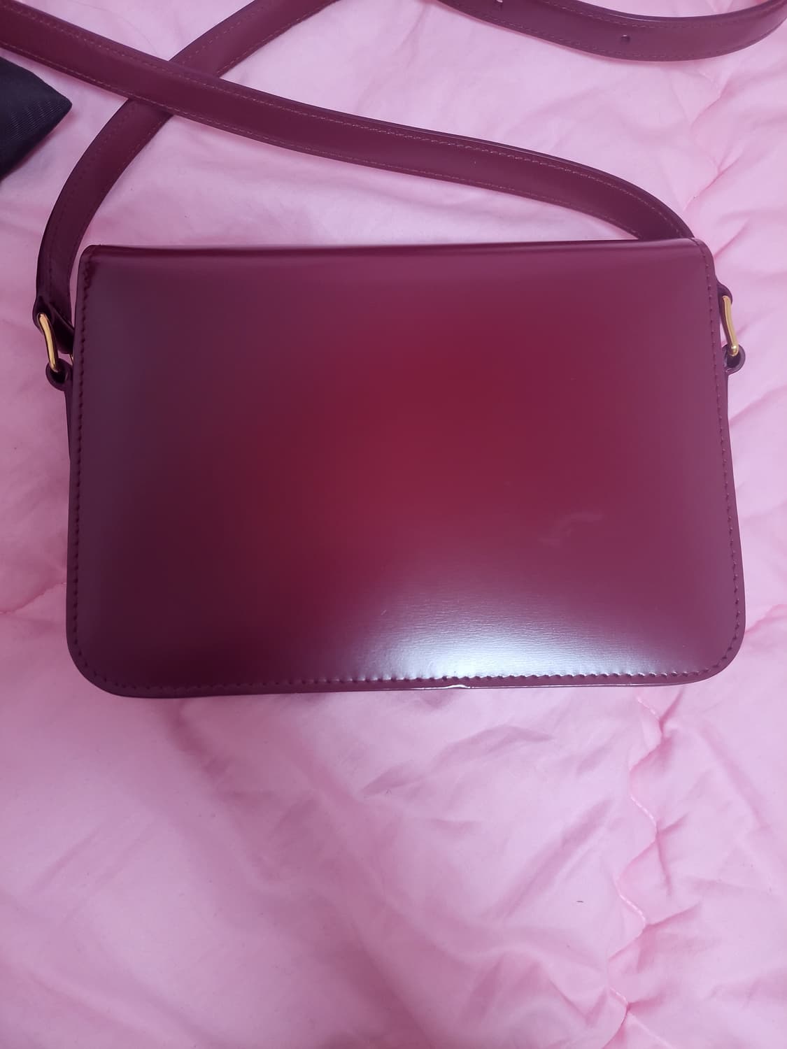 정품)급처상태좋음!셀린느 트리옹프오페 틴 블랙핑크리사연예인가방크로스숄더백 상품이미지7