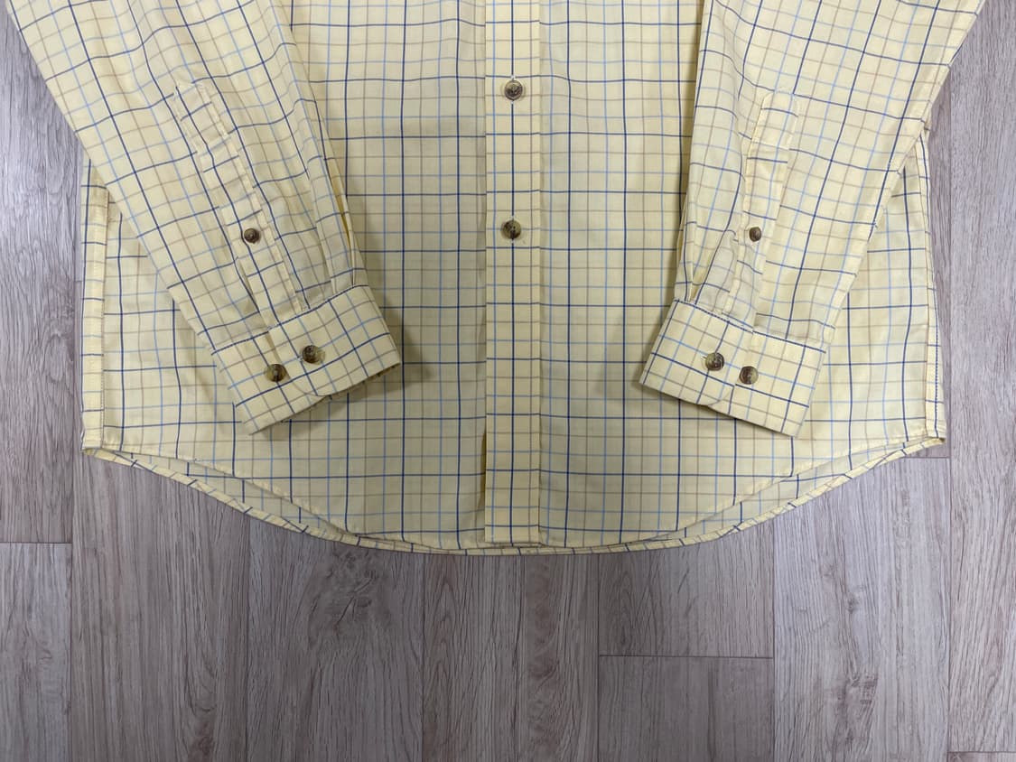 100) 엘엘빈 파스텔 옐로우 윈도우체크 셔츠 상품이미지7