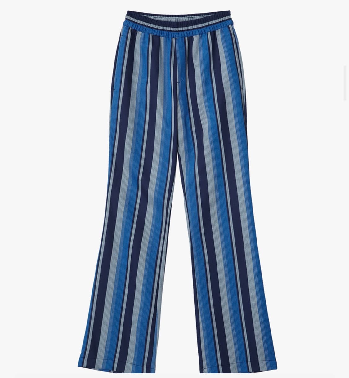 엔조 블루스 스트라이프 밴딩 부츠컷 팬츠 (Blue) 스트라이프팬츠 상품이미지5