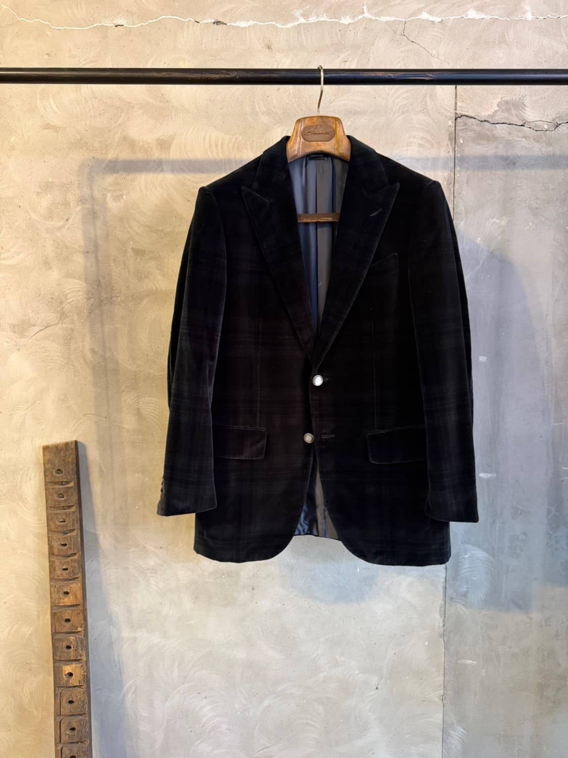 에르메네질도 제냐 꾸띄르 블랙와치 벨루어 자켓 95 상품이미지4