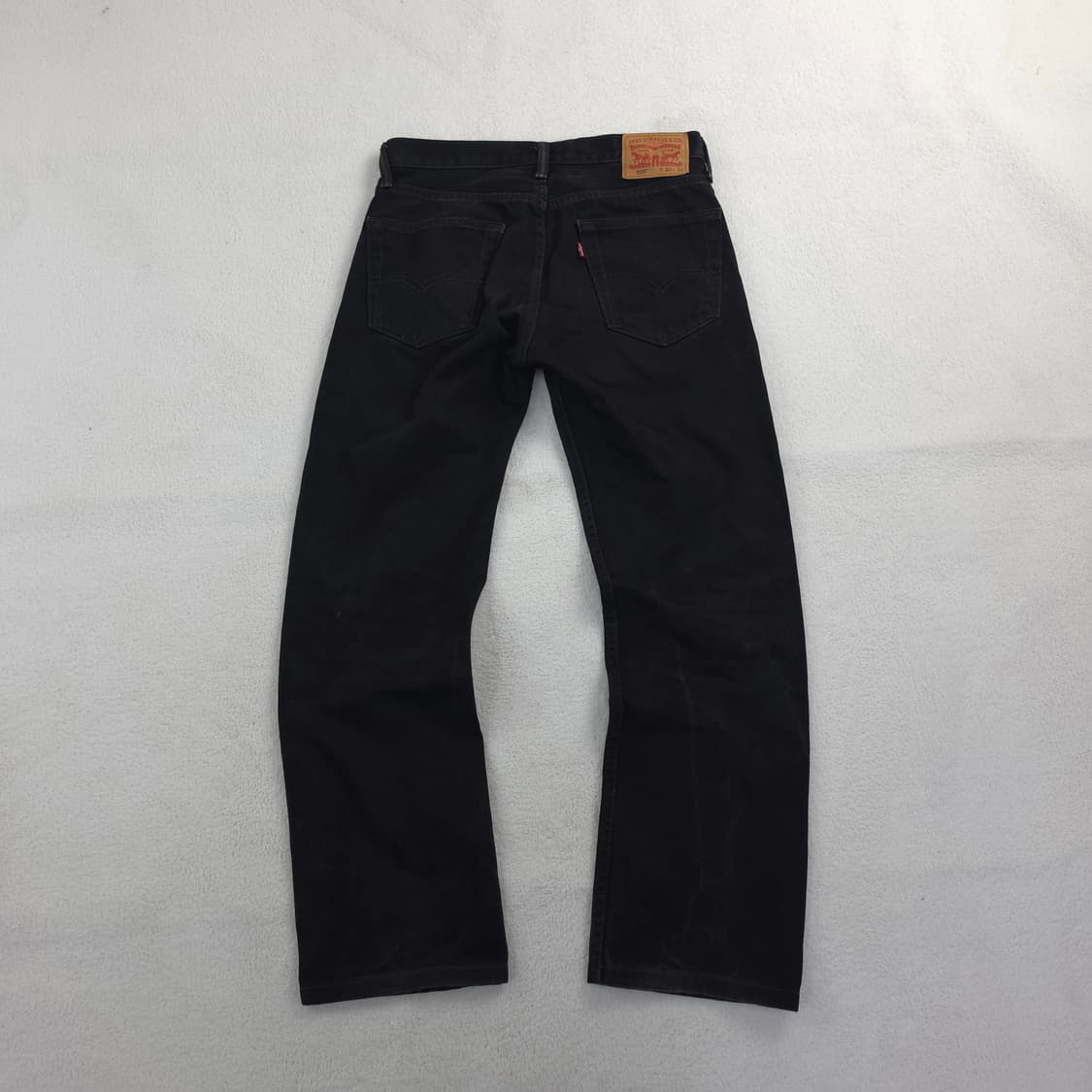 리바이스 505 블랙 데님 레귤러 팬츠 (M) 상품이미지1
