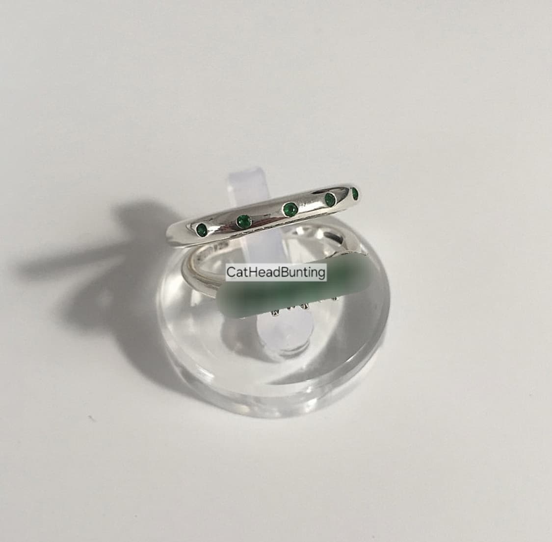UNISEX_실버925 그린 오닉스 링 반지 [쿨거반택포] 상품이미지9