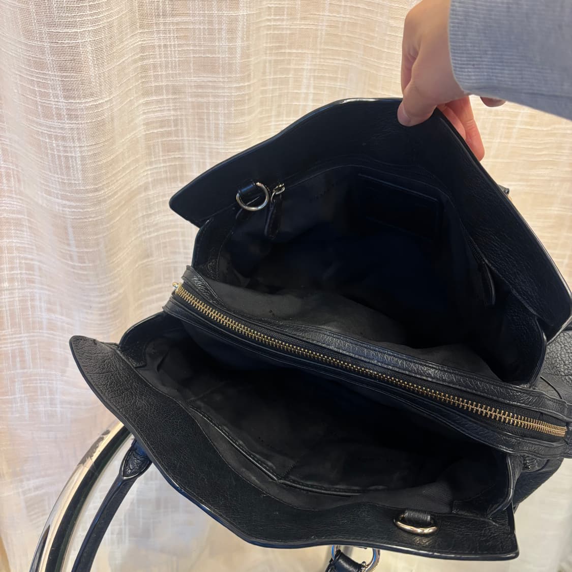 정품 코치 가죽 토트백     상품이미지5