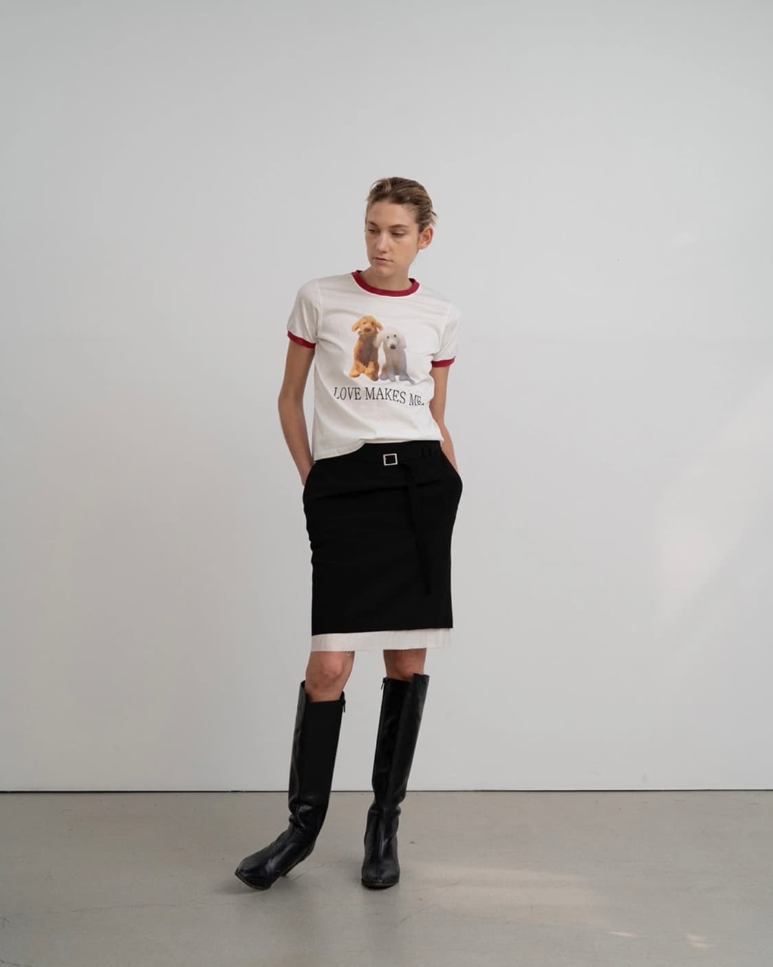 마뗑킴 LOVE MAKES ME T-SHIRTS 새상품 상품이미지3