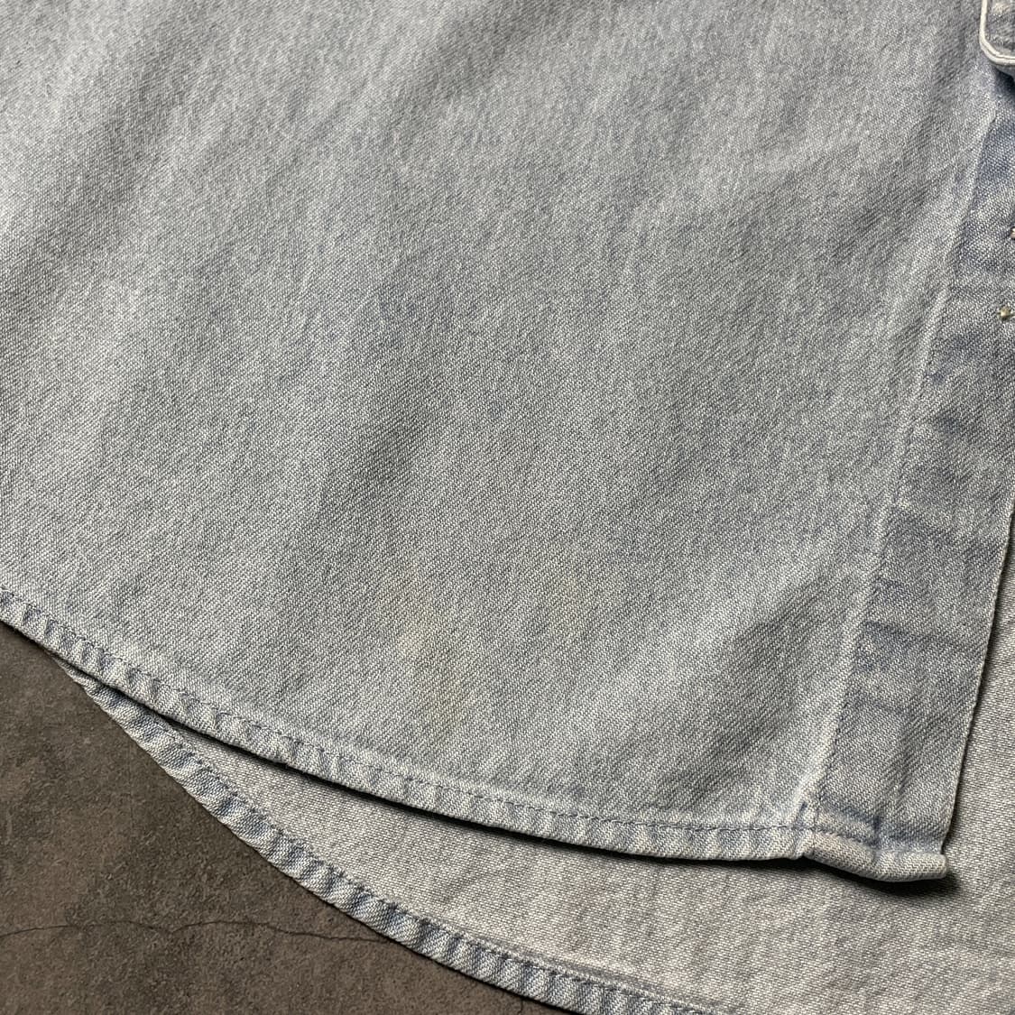 CACTUS 빈티지 다운버튼 코튼 데님 셔츠 A00688 상품이미지6