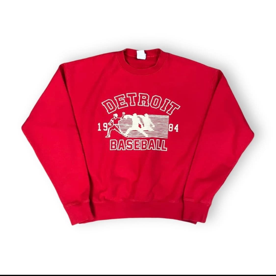 아웃스탠딩 디트로이트 맨투맨 레드 상품이미지1