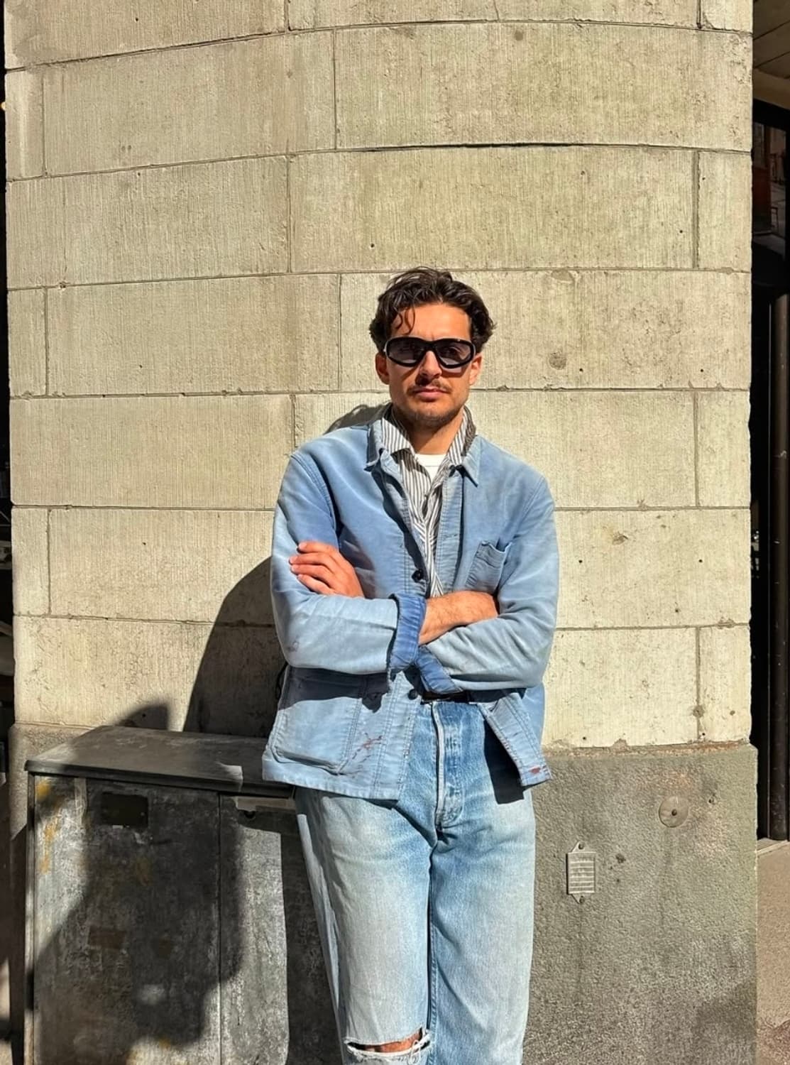 60s French Moleskin Work Jacket 상품이미지7