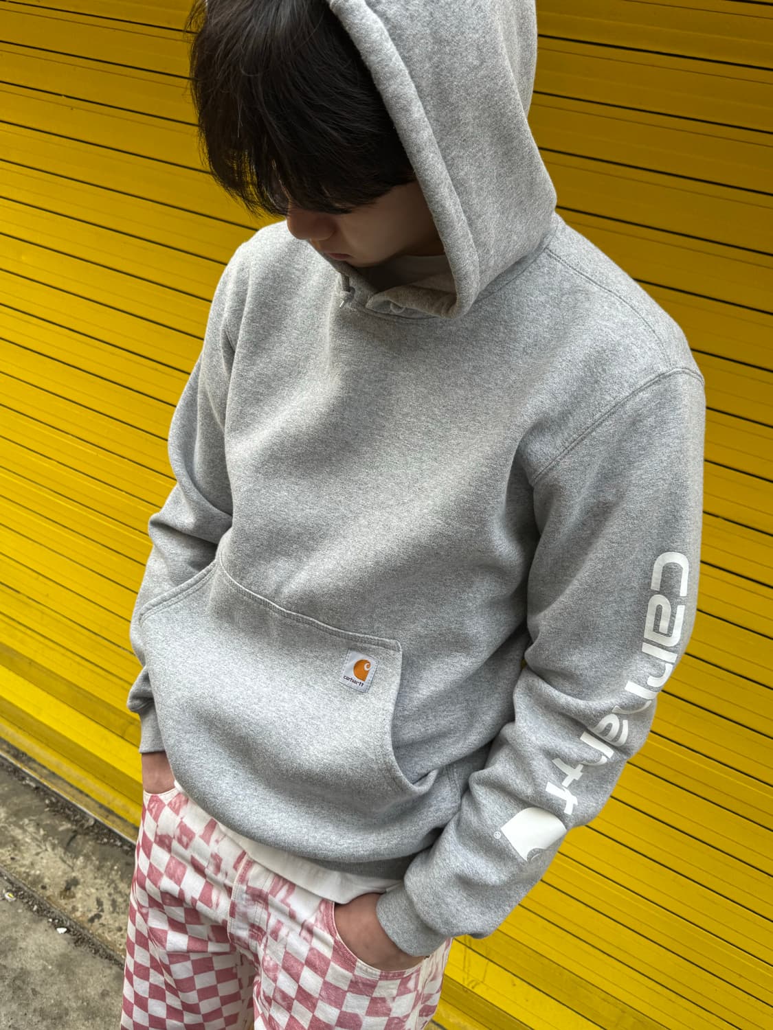 칼하트 k122 미드웨이트 루즈핏 후드 S 상품이미지3