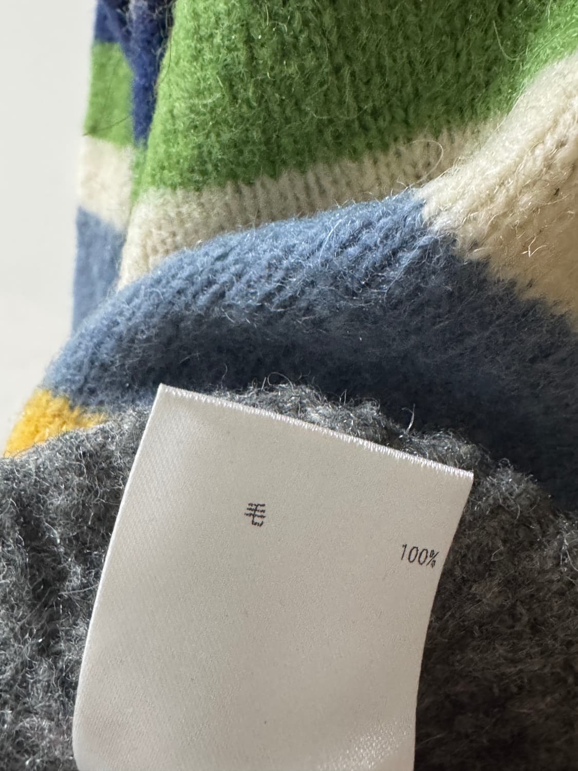 🧶 a.v.v HOMME 컬러 스트라이프 울 니트 상품이미지5