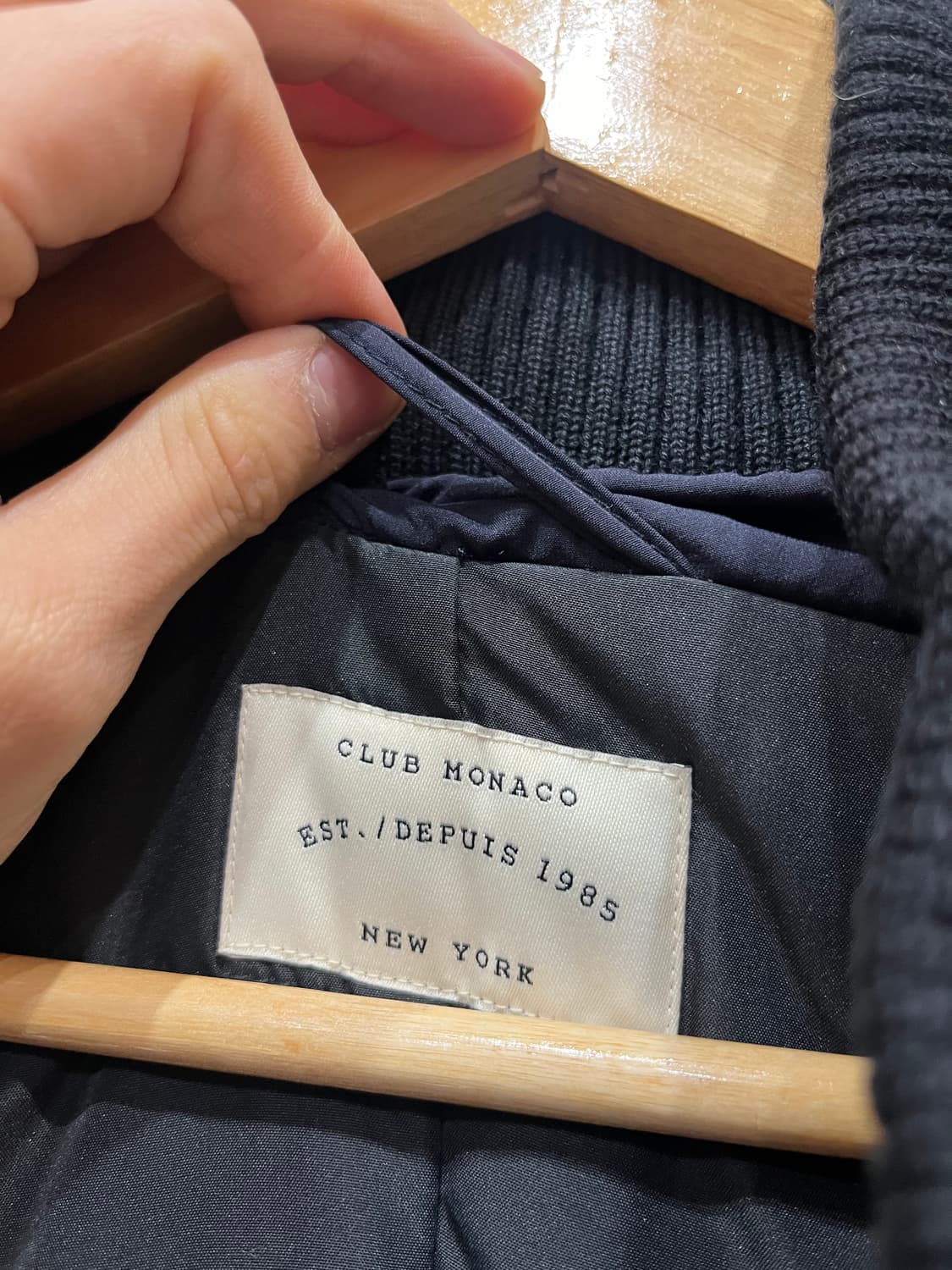 클럽모나코 구스다운 패딩코트 네이비 M 상품이미지9