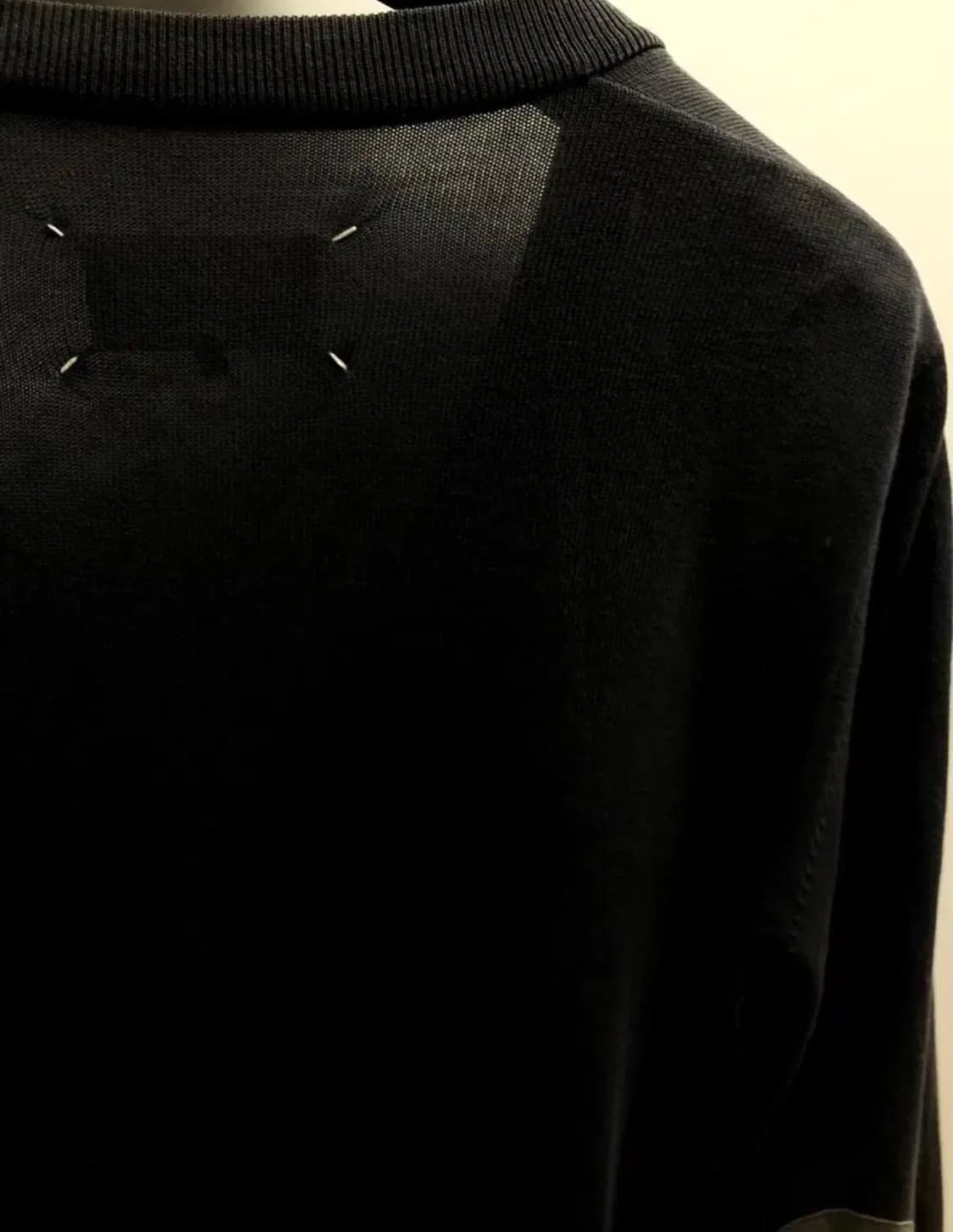 마르지엘라 엘보우 패치 가디건 차콜 상품이미지4