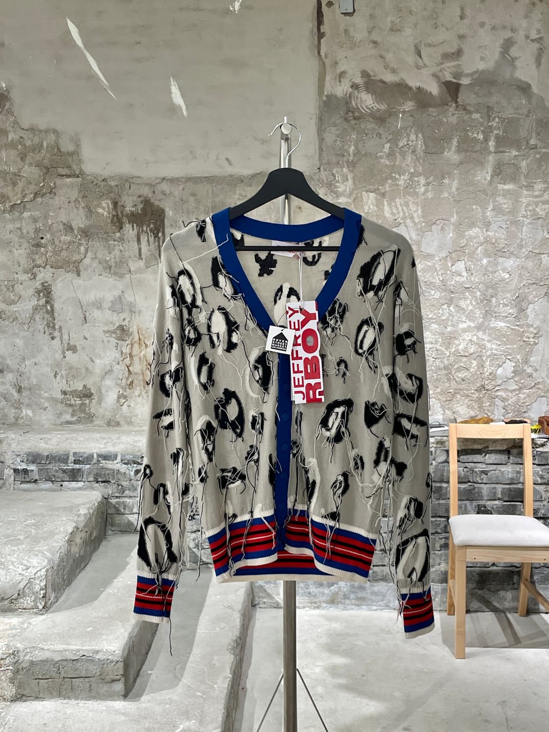 찰리 제프리 러버보이 거들 애니멀 울 가디건 상품이미지1